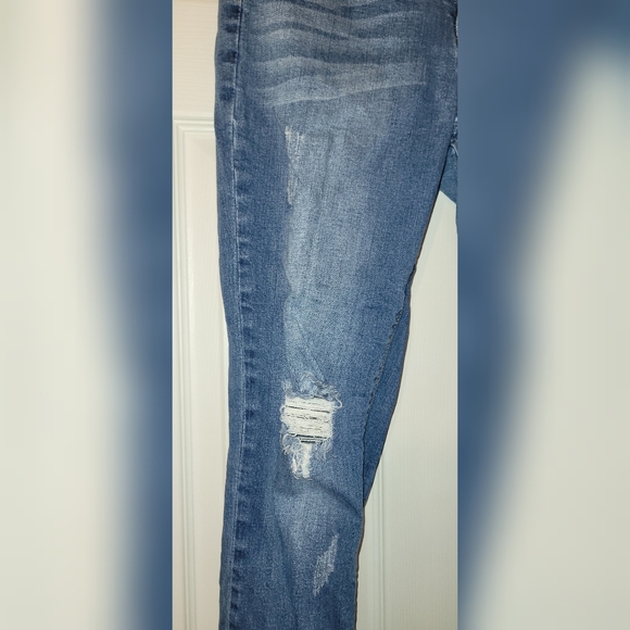 K's More Denim Distressed BootCut Jeans- Size 9 - Picture 2 of 9